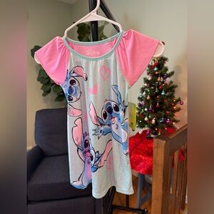 Disney Stitch Kids Nightgown - Pink and Blue
